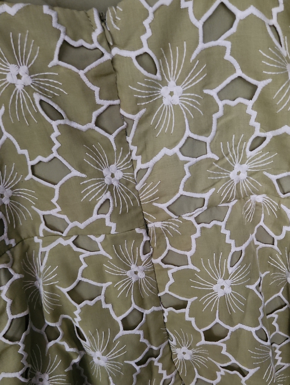 Just Me Lush Lace Strap Jumpsuit in Light Olive - Picture 6 of 10